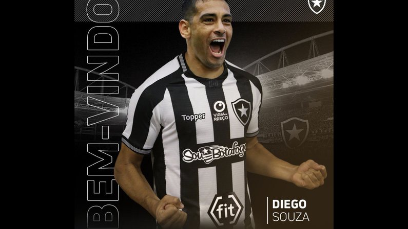 Botafogo pagará R$ 345 mil de salário a Diego Souza, que chega com missão quase nunca cumprida