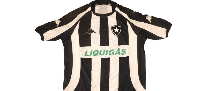 Camisa de 2007 do Botafogo da Kappa e patrocínio da Liquigás