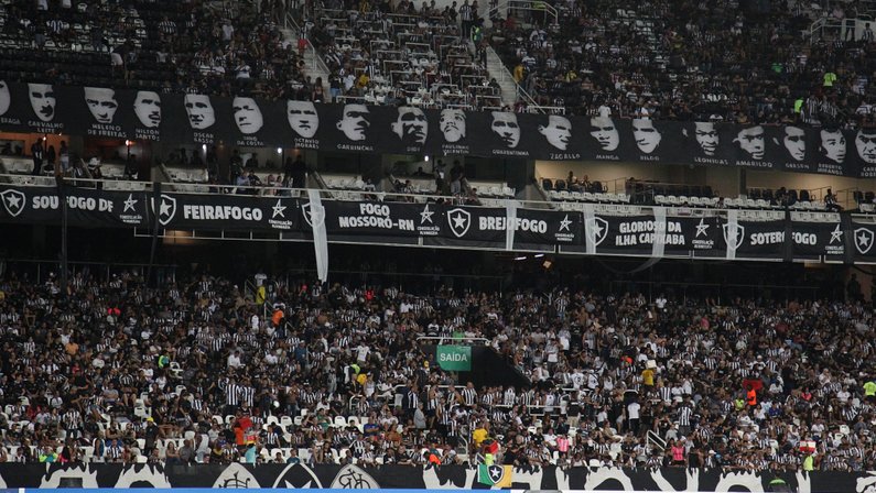 Torcedor faz pedido de casamento ao vivo em jogo do Botafogo e tem resposta de forma inusitada