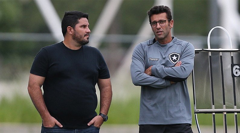 Eduardo Barroca e Alberto Valentim, ex-técnicos do Botafogo