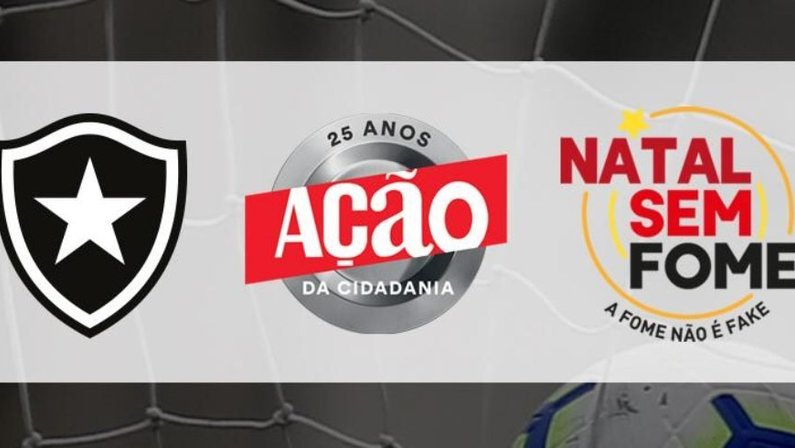 Botafogo adere ao ‘Natal Sem Fome’ e vai arrecadar alimentos no Nilton Santos em parceria com Ação da Cidadania