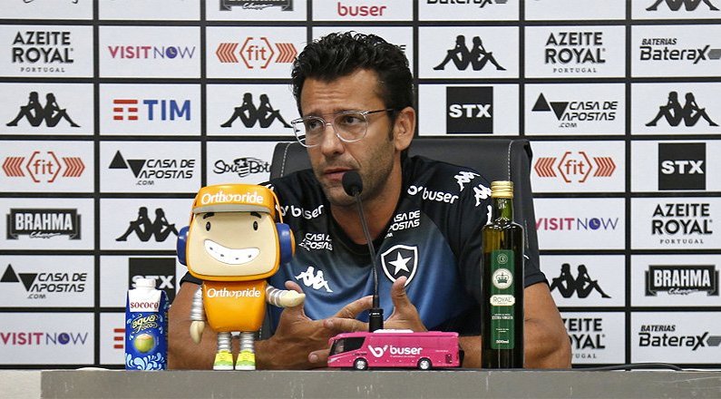 Alberto Valentim em entrevista coletiva antes de Botafogo x Corinthians | Campeonato Brasileiro 2019