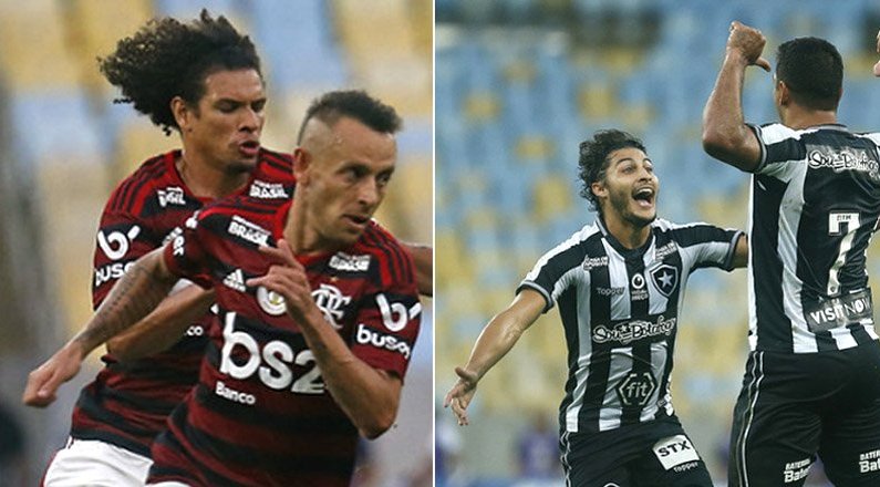Willian Arão, Rafinha, Marcinho e Diego Souza em Flamengo x Botafogo | Campeonato Brasileiro 2019