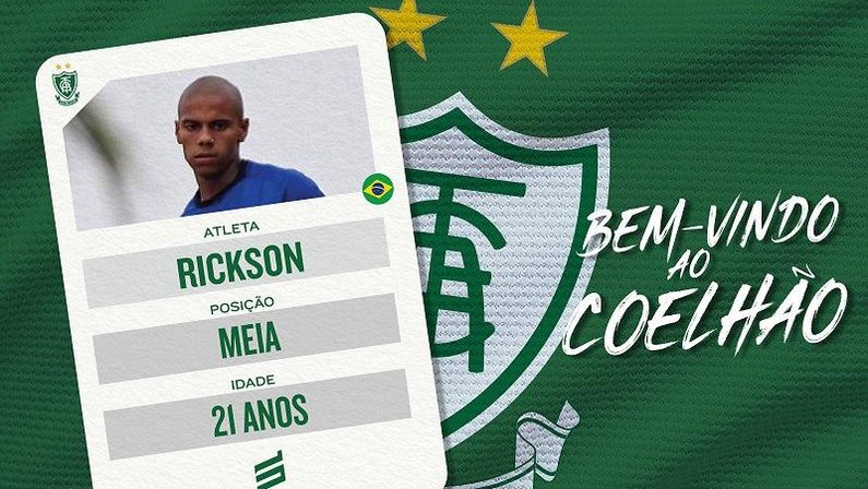 ‘Qualidade no apoio, velocidade e boa marcação’: América-MG anuncia Rickson, emprestado pelo Botafogo