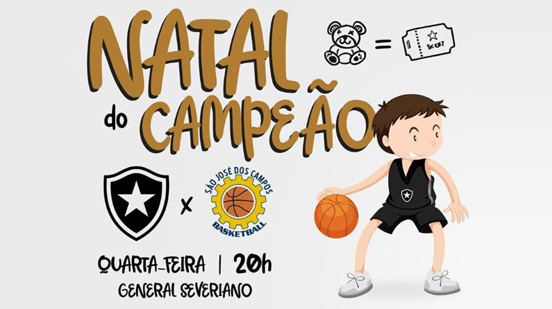 Basquete do Botafogo promove o Natal do Campeão para doação de brinquedos em 2019