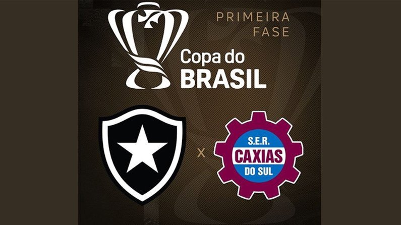 Botafogo x Caxias do Sul na primeira fase da Copa do Brasil 2020