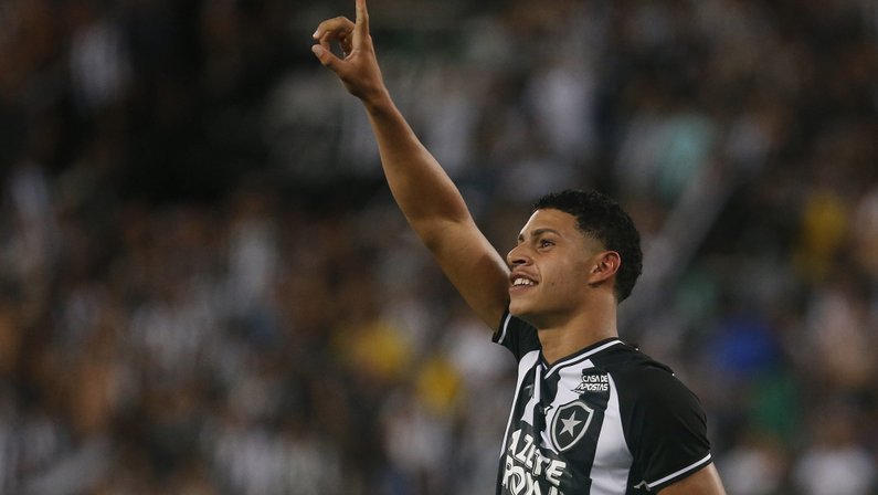 Luís Henrique comemora gol em Botafogo x Macaé | Campeonato Carioca 2020