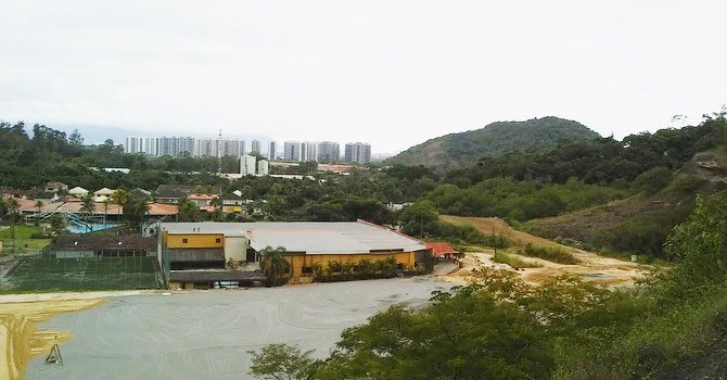 Obras nos campos do novo CT Centro de Treinamento do Botafogo (Divulgação/Empreiteira Crol)