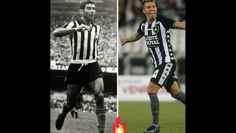 Bruno Nazário faz homenagem a Nilton Santos, ídolo do Botafogo