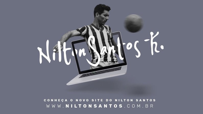 Site de Nilton Santos é relançado para celebrar 95 do nascimento do craque do Botafogo