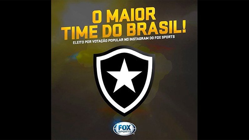 Botafogo é eleito o maior time do Brasil em enquete promovida pelo Instagram do Fox Sports Brasil