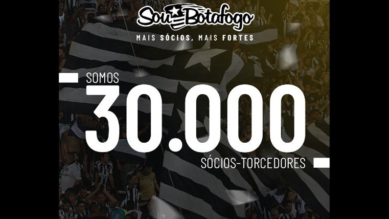 Botafogo atinge marca de 30 mil sócios