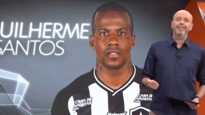 Guilherme Santos foi confundido com Guilherme, atacante que jogou no Botafogo em 2017