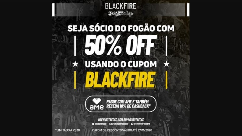 Botafogo faz Black Fire para atrair novos sócios