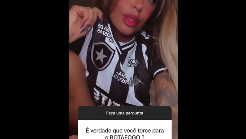 Rafaella Santos, irmã de Neymar, é torcedora do Botafogo
