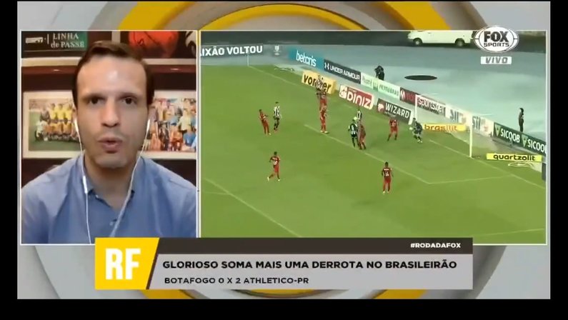 André Kfouri considera Botafogo o pior time do Campeonato Brasileiro