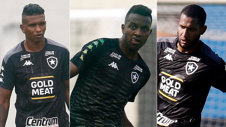 Botafogo comunica que Rentería, Kelvin e Helerson não atuam mais no Brasileiro