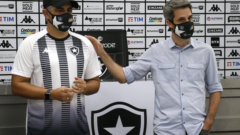 Marcelo Chamusca e Eduardo Freeland - Botafogo