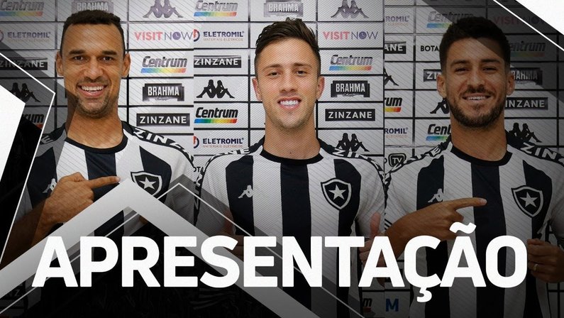 Gilvan, Matheus Frizzo e Marcinho são apresentados pelo Botafogo