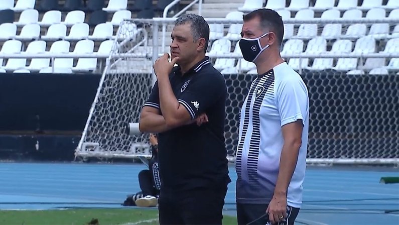 Marcelo Chamusca e Caio Autuori - Botafogo x Vasco