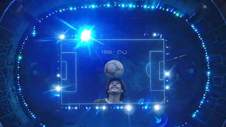 Homenagem da Copa América a Diego Maradona no Estádio Nilton Santos, casa do Botafogo
