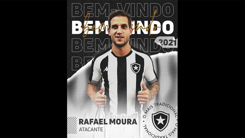 Rafael Moura, o He-Man, é anunciado como reforço do Botafogo para a Série B