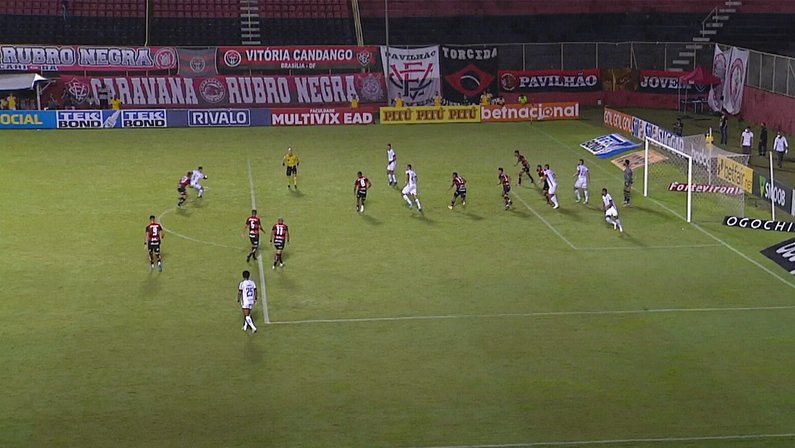 Gol de Rafael Moura anulado pela arbitragem em Vitória x Botafogo