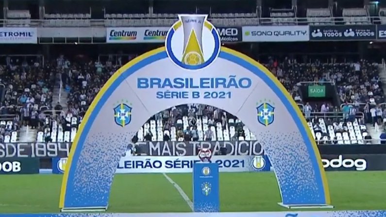 Totem da CBF em Botafogo x CRB | Série B do Campeonato Brasileiro 2021