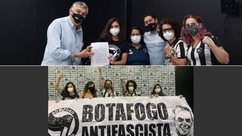 Coletivo Botafogo Antifascista se reúne com Durcesio Mello e Lênin Franco