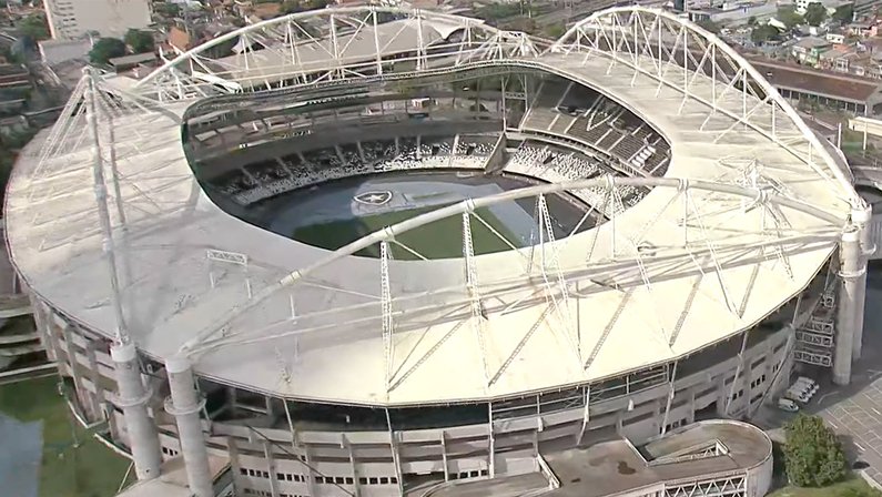 Estádio Nilton Santos - Engenhão - Niltão - Imagem aérea