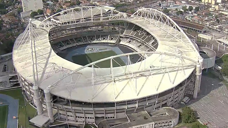 Estádio Nilton Santos - Engenhão - Niltão - Imagem aérea