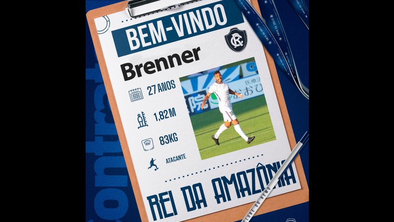 Ex-Botafogo, Brenner é anunciado pelo Remo