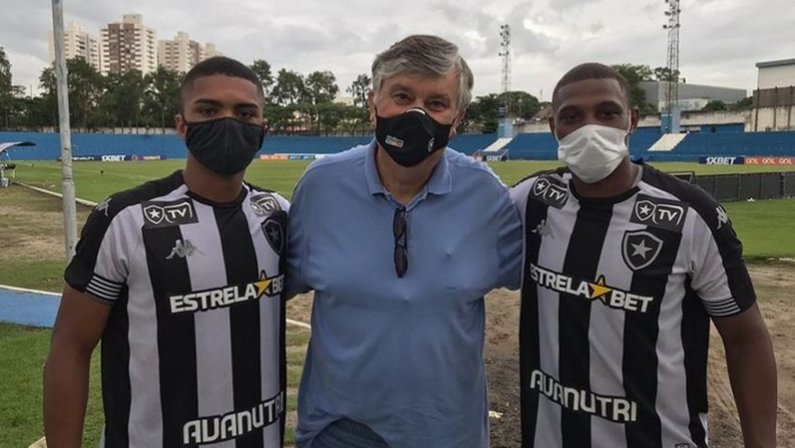Durcesio Mello, Reydson e Gabriel Henrique Tigrão do Botafogo Sub-20