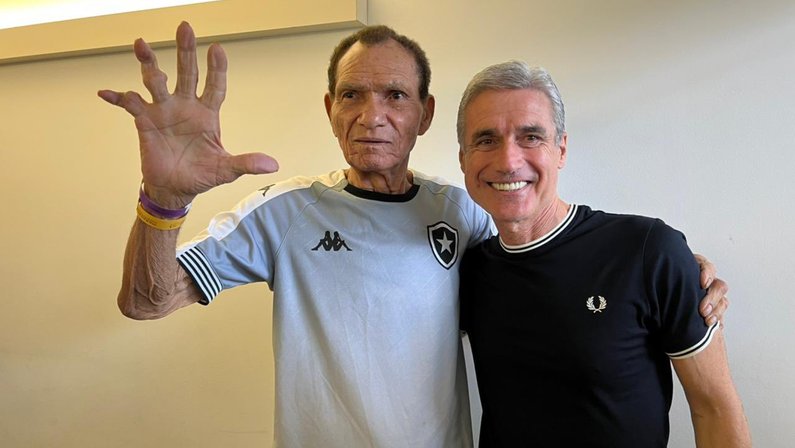 Manga e Luís Castro no Botafogo