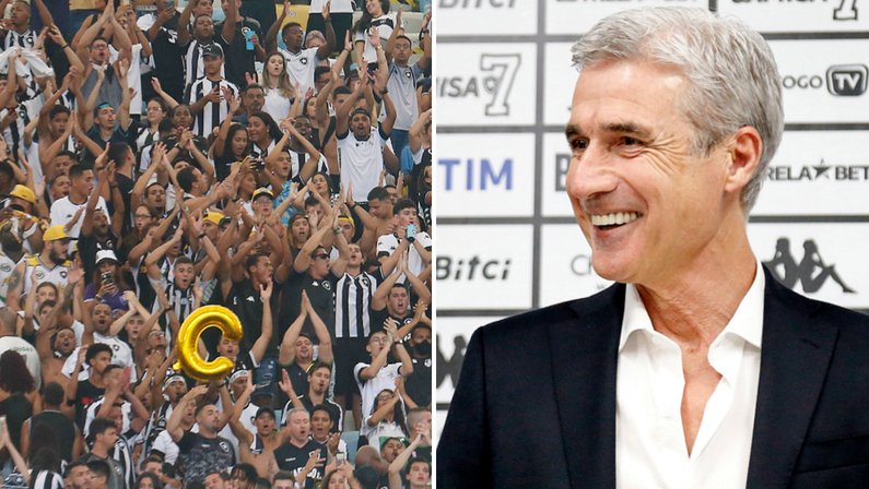 Torcida do Botafogo no Maracanã e Luís Castro | Campeonato Carioca 2022