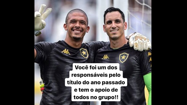 Gatito Fernández escreve mensagem de apoio a Diego Loureiro após falha em Atlético-GO x Botafogo | Campeonato Brasileiro 2022
