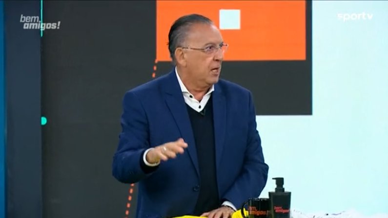 Galvão Bueno, apresentador do "Bem, Amigos", do "SporTV"