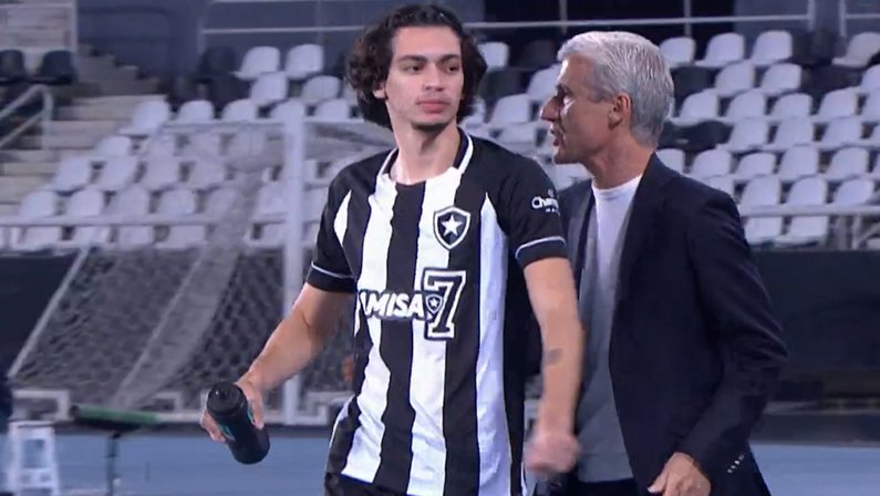 Matheus Nascimento e Luís Castro em Botafogo x Avaí | Campeonato Brasileiro 2022