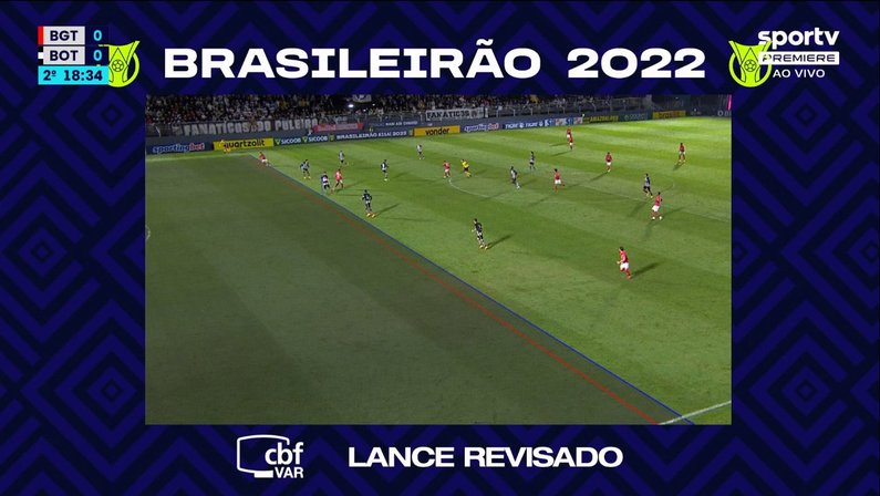 Red Bull Bragantino irá à CBF questionar linha de impedimento traçada pelo VAR em gol anulado contra o Botafogo