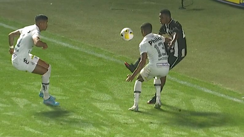 Jeffinho em Santos x Botafogo | Campeonato Brasileiro 2022