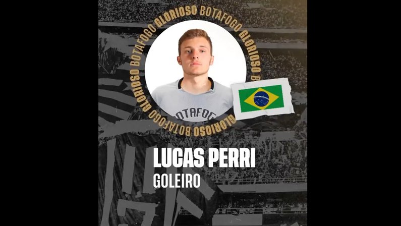 Lucas Perri é anunciado como reforço do Botafogo