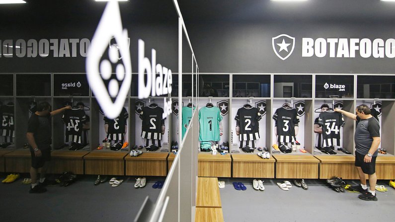 Vestiário do Estádio Nilton Santos em Botafogo x Palmeiras | Campeonato Brasileiro 2022