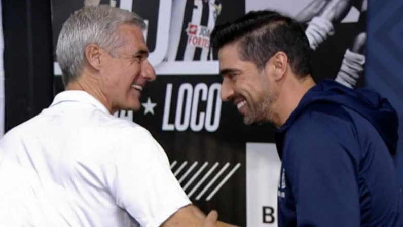 Luís Castro e Abel Ferreira em Botafogo x Palmeiras | Campeonato Brasileiro 2022