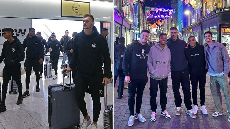 Jogadores do Botafogo visitam pontos turísticos de Londres em novembro de 2022