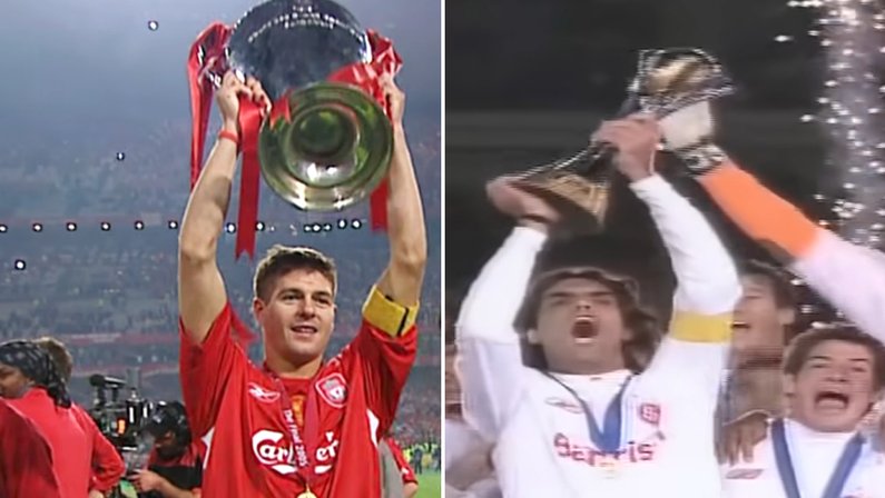 Liverpool (Liga dos Campeões-2005) e Internacional (Mundial de Clubes-2006)