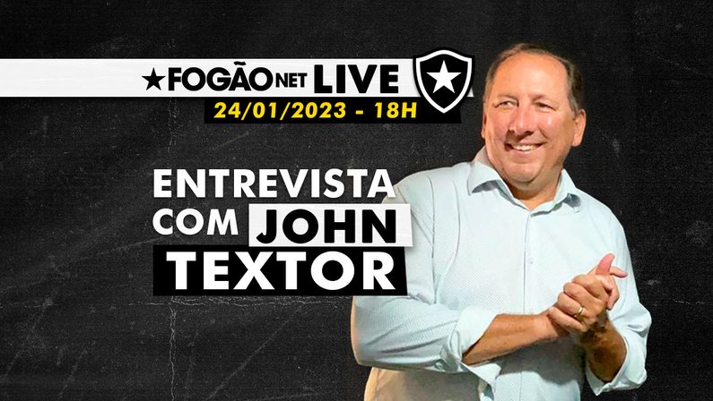 Entrevista de John Textor, acionista majoritário do Botafogo, no canal do FogãoNET, em 24/1/2023