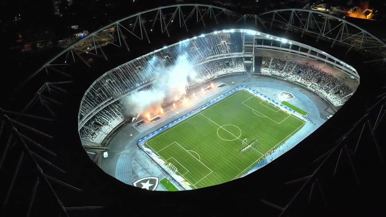 Festa da torcida no Estádio Nilton Santos para Botafogo x Fluminense | Campeonato Brasileiro 2023
