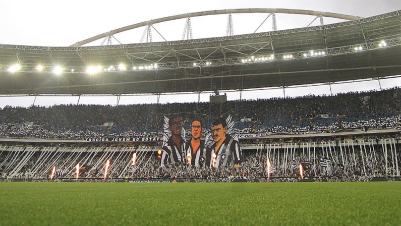 Mosaico da torcida em Botafogo x Bahia | Campeonato Brasileiro 2023