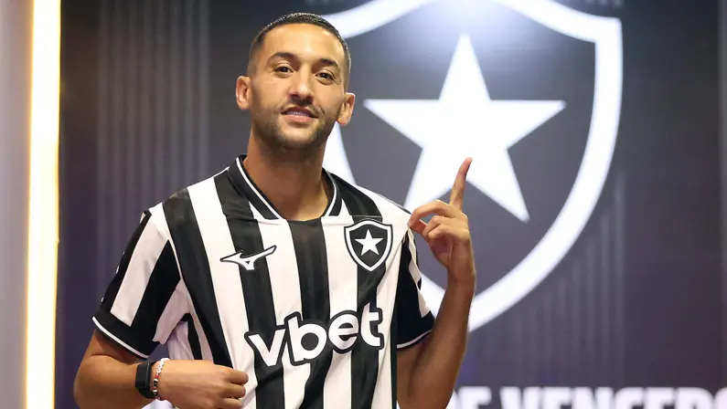 Ensaio de fotos de Hakim Ziyech com a camisa do Botafogo | Setembro 2026