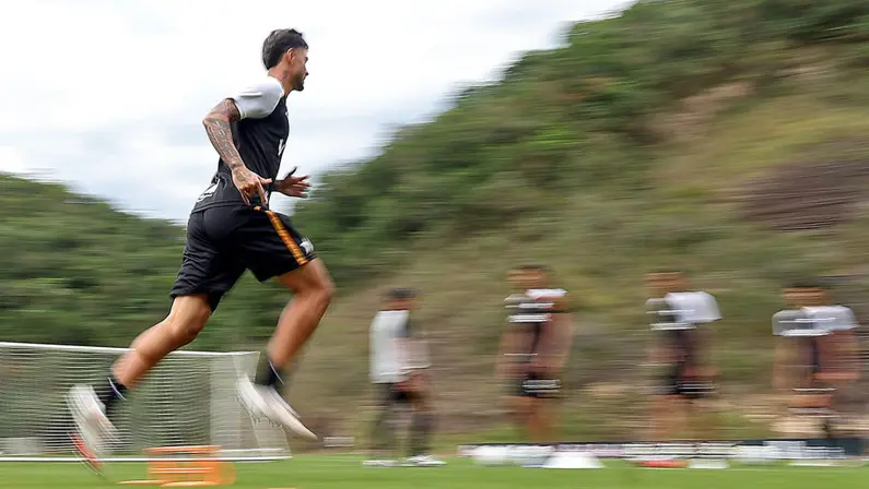 Mateo Ponte e elenco no treino do Botafogo | Setembro 2026